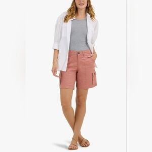 Women's Lee Ultra Lux Comfort with Flex-To-Go Cargo Short, Sepia, 12M, NWT